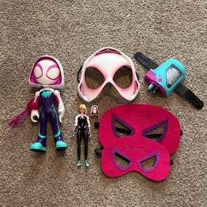 Marvel Ghost Spider/Spider-Gwen/Gwen Stacy Action Figure Lot